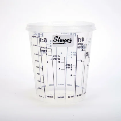 200 x Steyer 1370ML Plastic Paint Mixing Measuring Cups