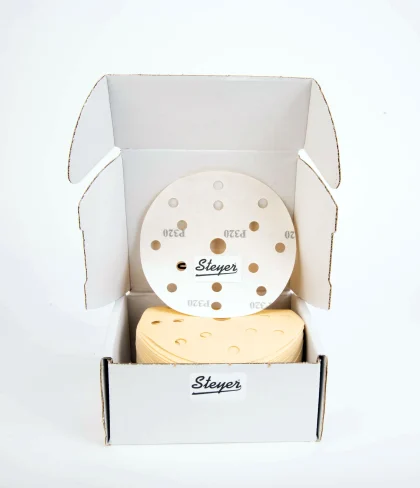 150mm / 6" - Steyer DA Velcro Sanding Discs - 1000 Grit (50pk)